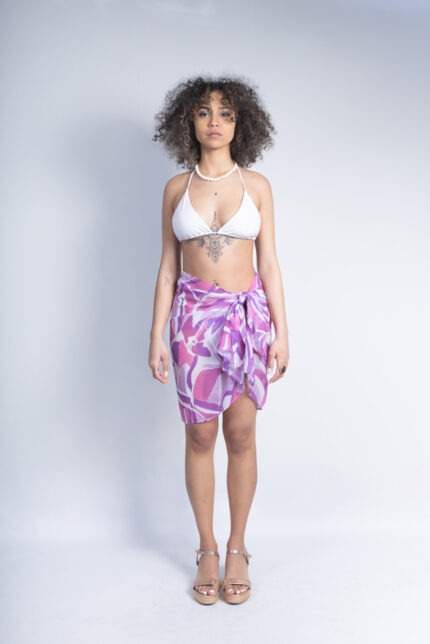 Pink/purple παρεό