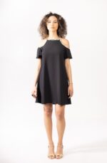 Off-shoulder φόρεμα με floral λεπτομέρειες - Image 2