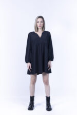 Μαύρο αμπίρ φόρεμα - Image 2