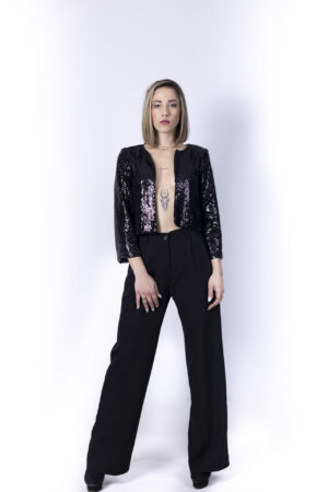 Μαύρο cover-up με παγιέτες