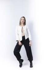 Ιβουάρ ασύμμετρο σακάκι - Image 8