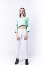 Βεραμάν crop top με neon λεπτομέρεια - Image 2