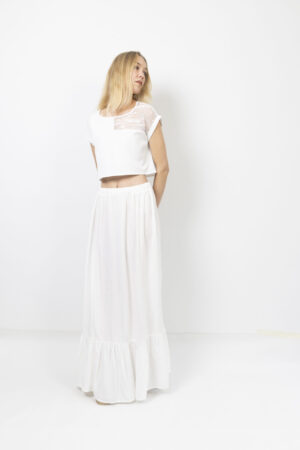 Ιβουάρ maxi φούστα