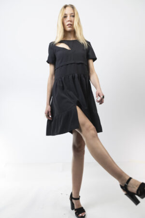 Μαύρο cut-out φόρεμα