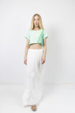 Βεραμάν crop top με neon λεπτομέρεια - Image 2