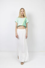 Βεραμάν crop top με neon λεπτομέρεια - Image 3