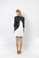 Λευκό φόρεμα με V λαιμόκοψη - Image 7