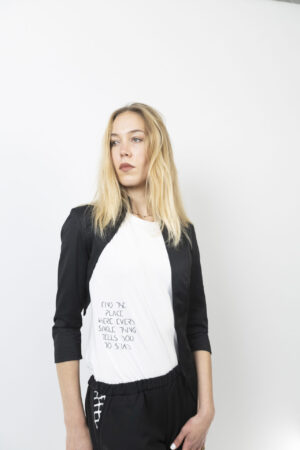 Λευκό t-shirt 'find the place'