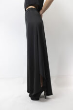 Μαύρη φούστα σατέν - Image 3