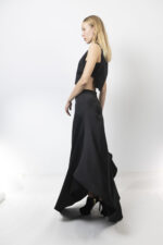 Μαύρη φούστα σατέν - Image 6