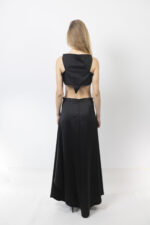 Μαύρο top ασύμμετρο με τρίγωνο κόψιμο - Image 7