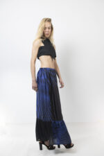 Φούστα maxi μαύρο/μπλε - Image 5