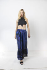 Φούστα maxi μπλε/μαύρο - Image 3