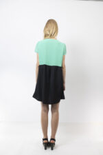 Πράσινο/μαύρο αμπίρ φόρεμα - Image 3