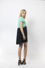 Πράσινο/μαύρο αμπίρ φόρεμα - Image 4