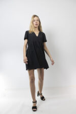 Μαύρο αμπίρ φόρεμα - Image 4