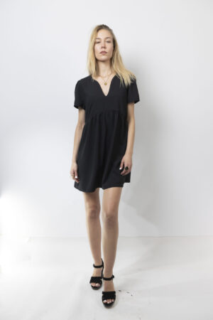 Μαύρο αμπίρ φόρεμα