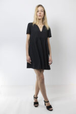 Μαύρο αμπίρ φόρεμα - Image 2