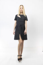 Μαύρο cut-out φόρεμα - Image 3